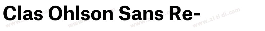 Clas Ohlson Sans Re字体转换
